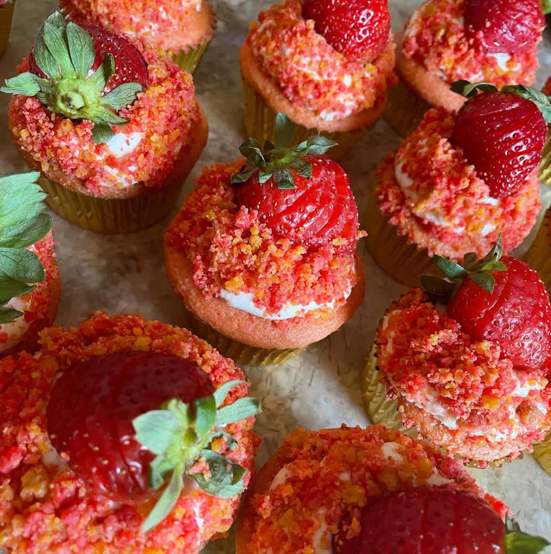 Strawberry Crunch Cupcake