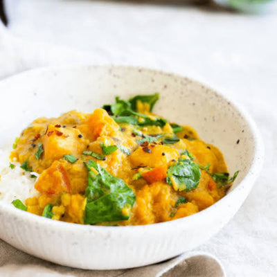 Butternut Squash and Lentil Coconut Curry (Vegetarian)